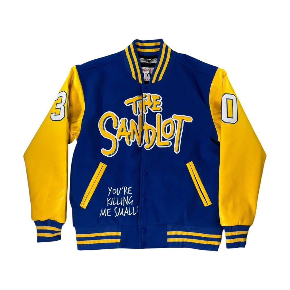 Headgear Classics The Sandlot Rodriguez Varsity Jacket Mens Small Blue Yellow